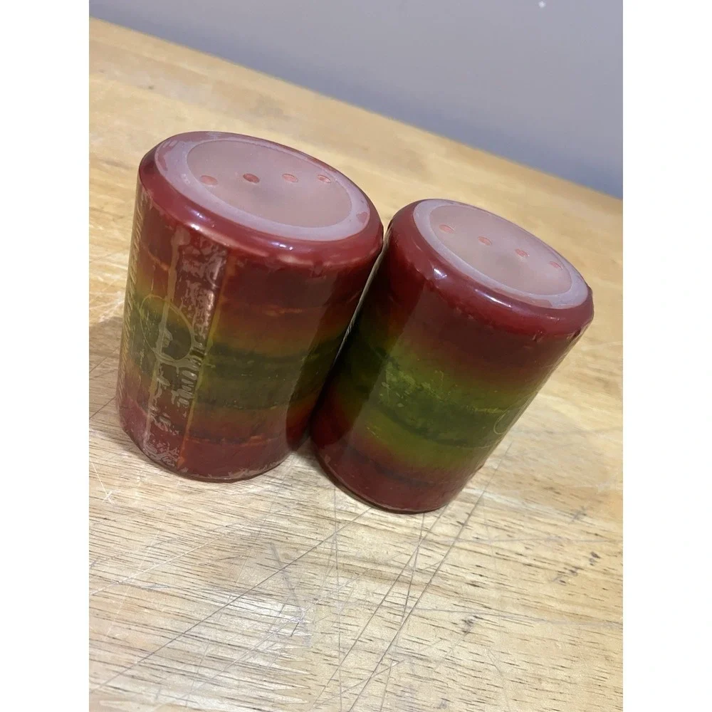 Pier 1 Imports Set of 2 Bountiful Apple 4 x 3 Candles New‎